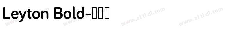 Leyton Bold字体转换